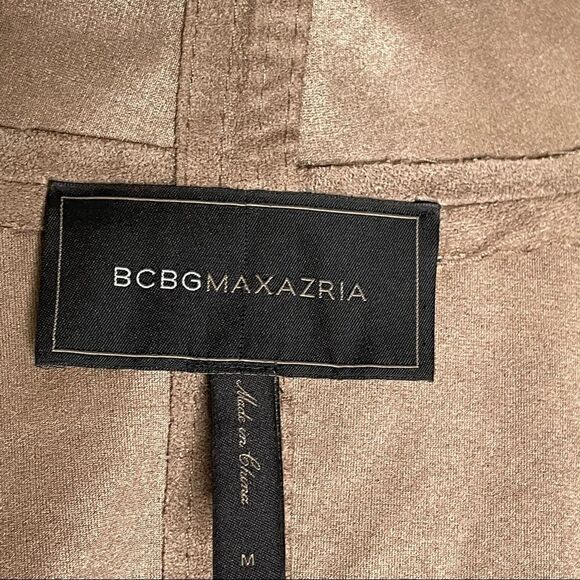 BCBGMaxAzria Mocha Faux Suede Cropped Jacket - Women’s M - Picture 5 of 8